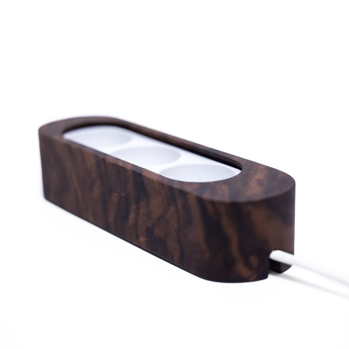 Power strip in wood – Walnut