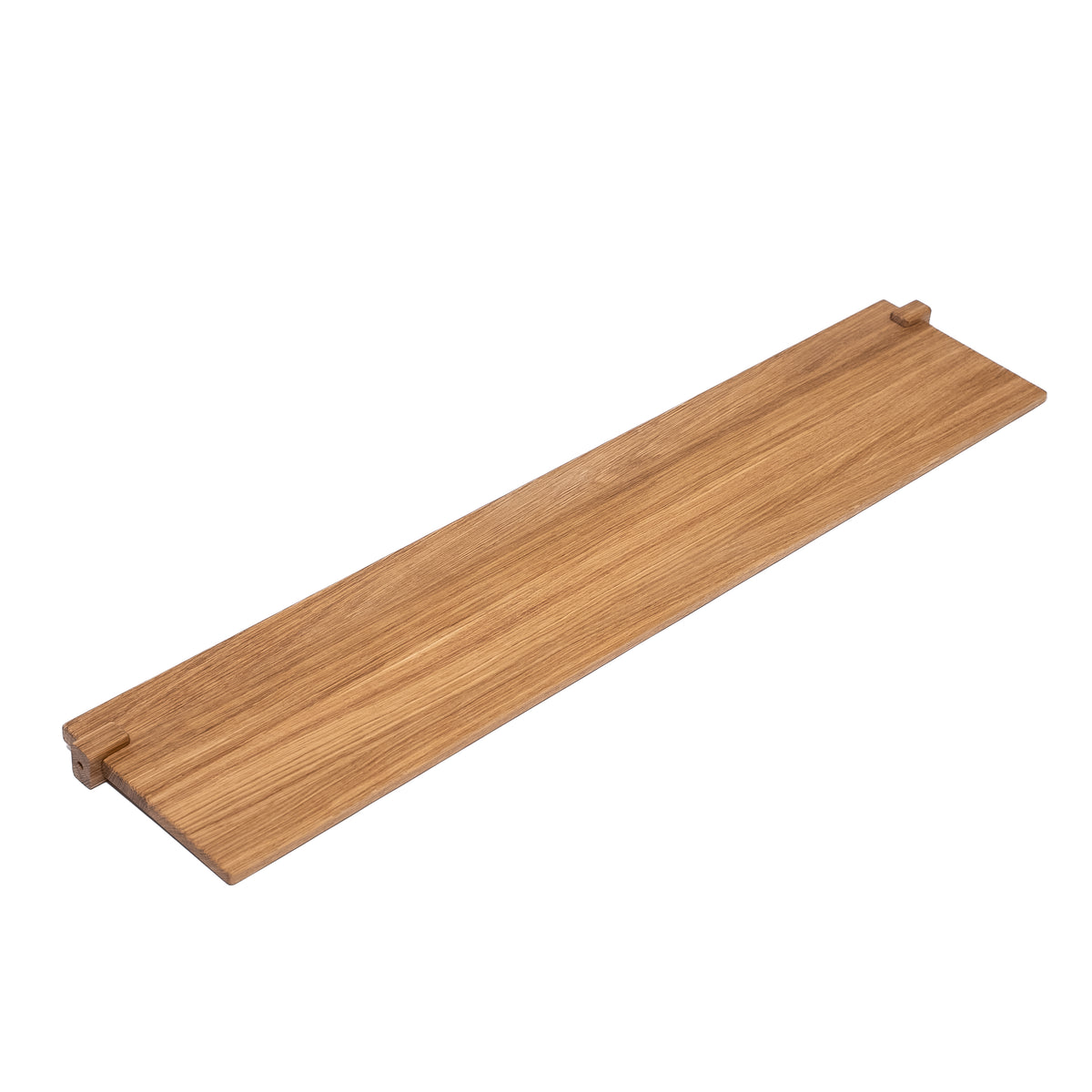 Eikenhouten plank voor tv-meubel op wielen – SIKA