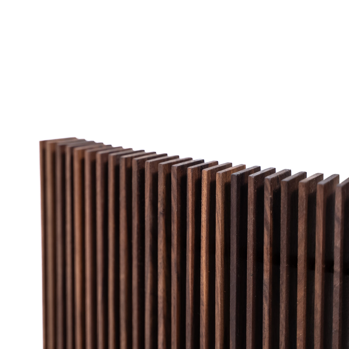 Speaker hiders in Walnut for vinyl furniture – Display LUNA (2 pcs)