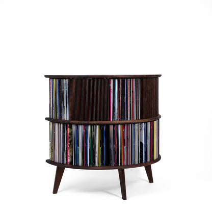 Vinyl storage in Walnut – Display LUNA