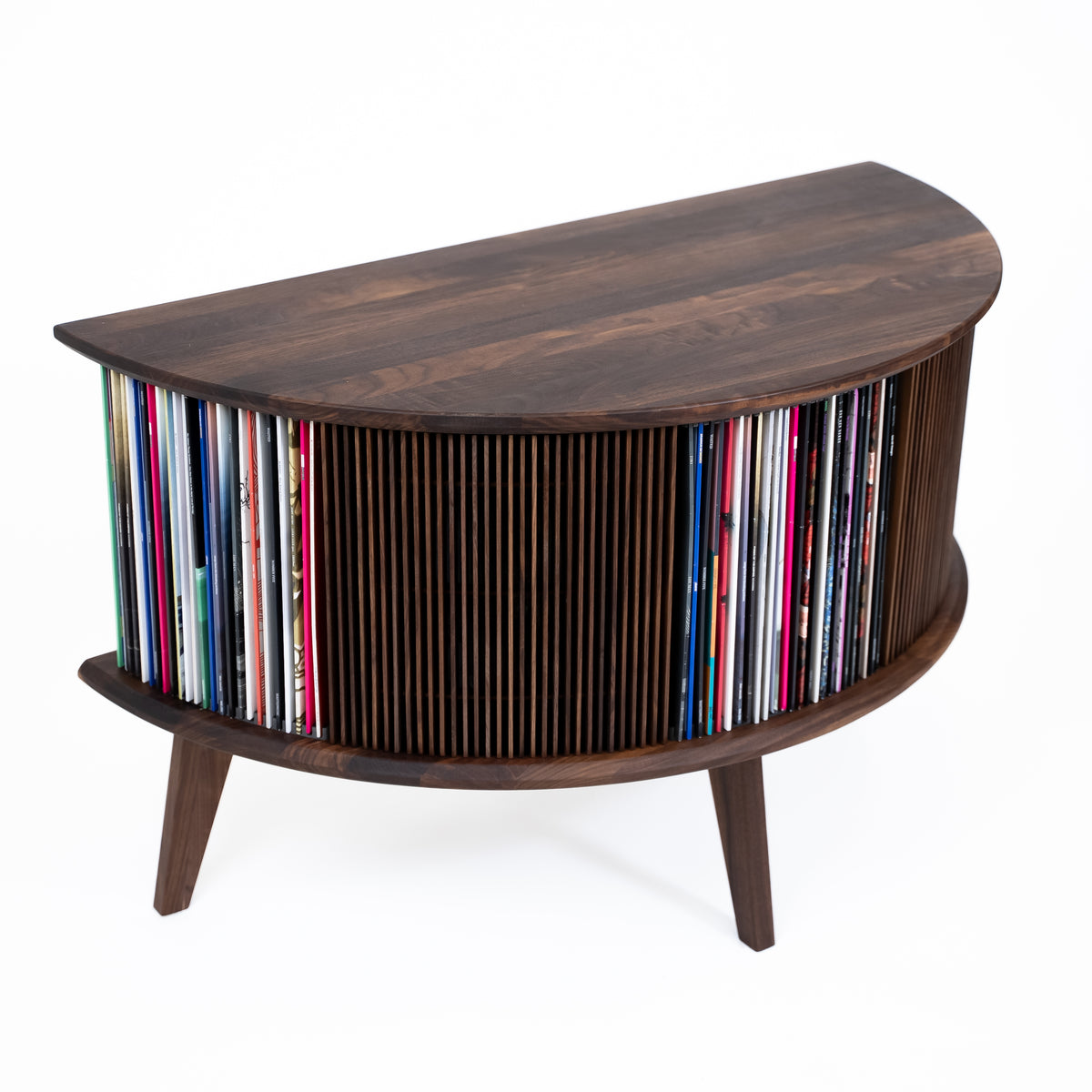 Speaker hiders in Walnut for vinyl furniture – Display LUNA (2 pcs)
