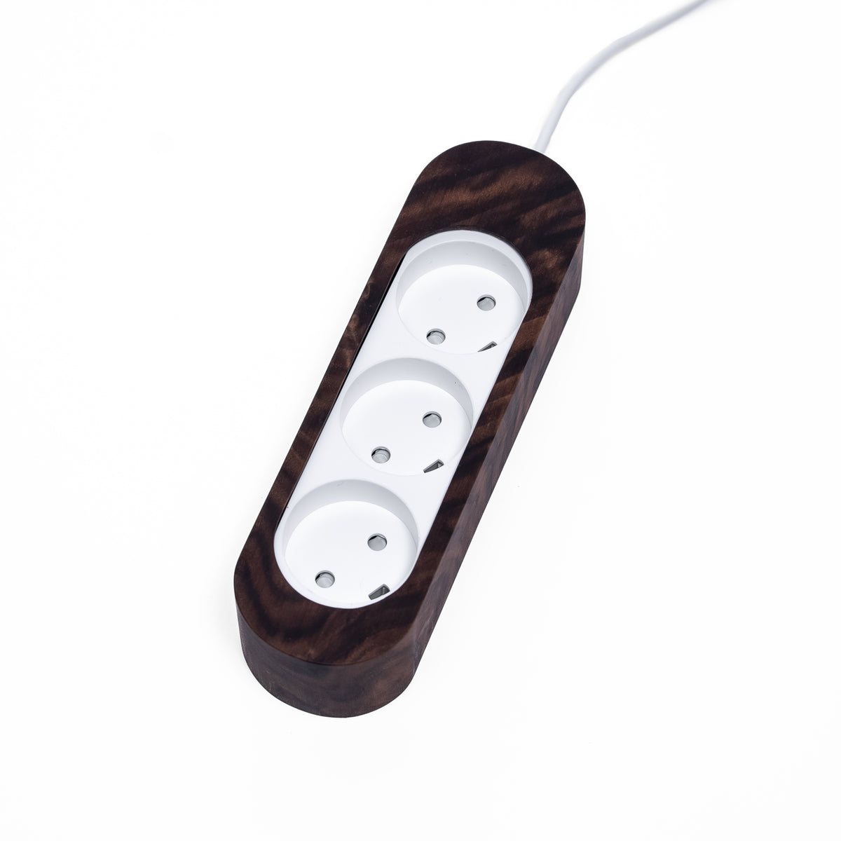Power strip in wood – Walnut
