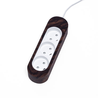 Power strip in wood – Walnut