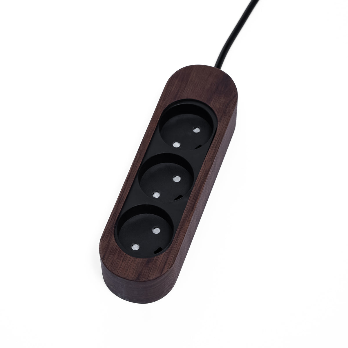 Power strip in wood – Walnut