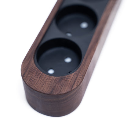 Power strip in wood – Walnut