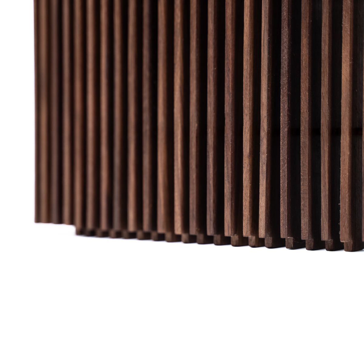 Speaker hiders in Walnut for vinyl furniture – Display LUNA (2 pcs)